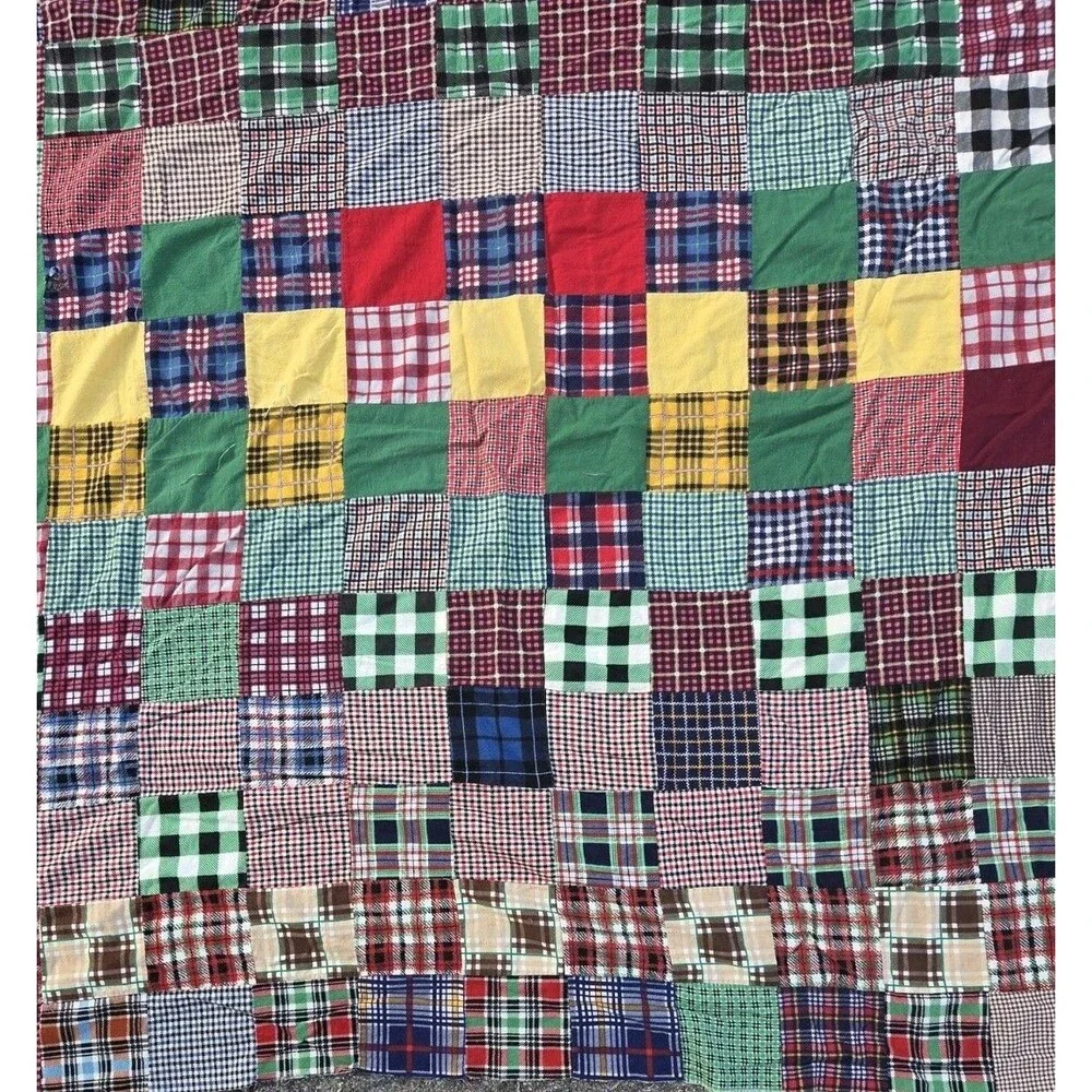 Patch HandquiltedTop 68x79 Inches With Flaws